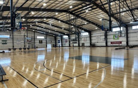 Basketball Court and Multipurpose Room in the Athletic Facility